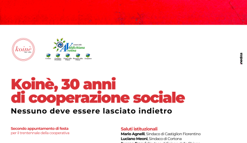 Koinè festeggia i suoi 30 anni a Montecchio Vesponi